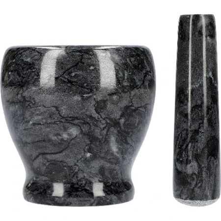 BROWIN - Marmurowy moździerz kuchenny czarny - 10 cm - 312023