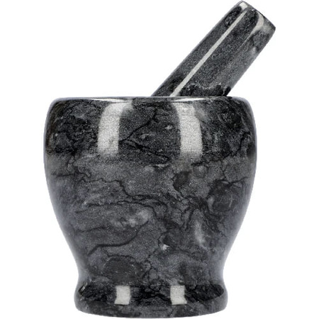 BROWIN - Marmurowy moździerz kuchenny czarny - 10 cm - 312023