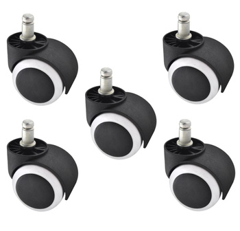 Kółka do fotela krzesła fi 11mm 5 szt