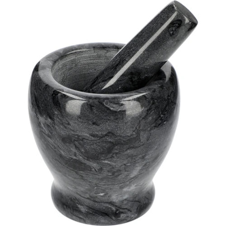 BROWIN - Marmurowy moździerz kuchenny czarny - 10 cm - 312023