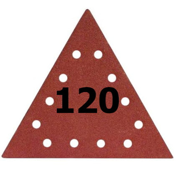 Papier ścierny TRÓJKĄT do szlifierki 282 mm RZEP 120