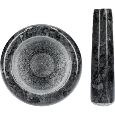 BROWIN - Marmurowy moździerz kuchenny czarny - 10 cm - 312023