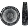 BROWIN - Marmurowy moździerz kuchenny czarny - 10 cm - 312023