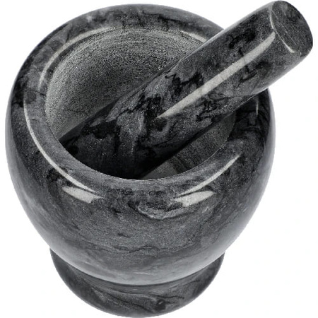 BROWIN - Marmurowy moździerz kuchenny czarny - 10 cm - 312023