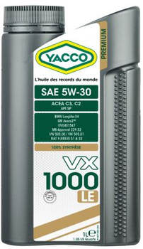 YACCO VX 1000 LE 5W30 Olej silnikowy 1L