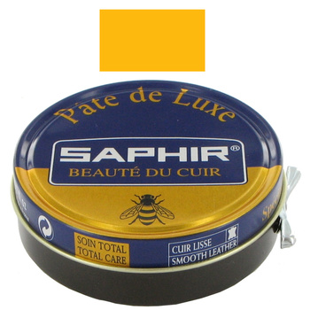 SAPHIR Pate de Luxe - Pasta do butów 50 ml Żółty Jaune 79