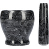 BROWIN - Marmurowy moździerz kuchenny czarny - 10 cm - 312023