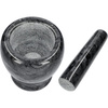 BROWIN - Marmurowy moździerz kuchenny czarny - 10 cm - 312023