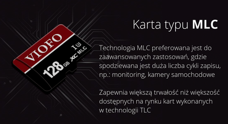 VIOFO KARTA PAMIĘCI MLC microSDXC U3 128GB Class 10