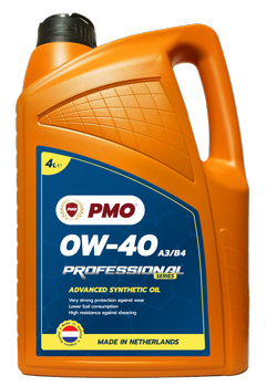 PMO PROFESSIONAL SERIES 0W40 A3/B4 Olej silnikowy 4L
