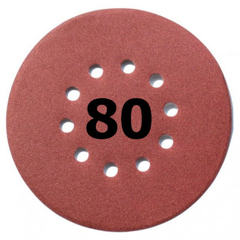 Papier ścierny Krążek do szlifierki 10OT 225 mm 80