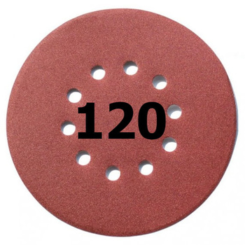 Papier ścierny Krążek do szlifierki 10OT 225 mm 120