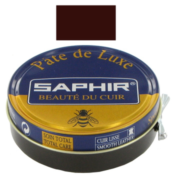 SAPHIR Pate de Luxe - Pasta do butów 50 ml MAHOŃ 09