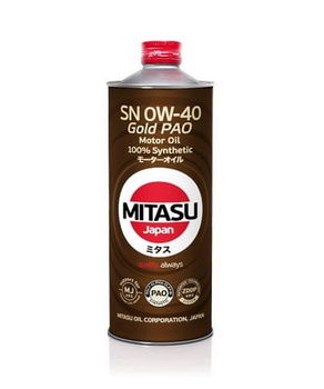 MITASU GOLD SN 0W-40 SYNTHETIC (PAO) - MJ-104 - 1L