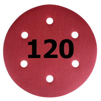 Papier ścierny Krążek do szlifierki 6 OT 225 mm 120