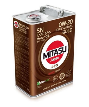 MITASU GOLD SN 0W-20 ILSAC GF-5 - MJ-102 - 4L