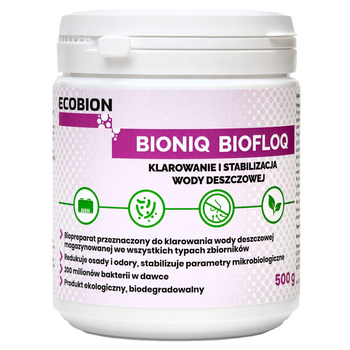 BIONIQ - BIOFLOQ - Klarowanie i stabilizacja wody deszczowej 500g