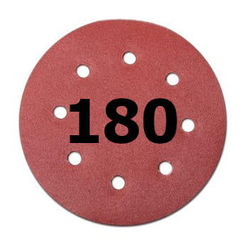 Papier ścierny Krążek do szlifierki 190MM rzep 180