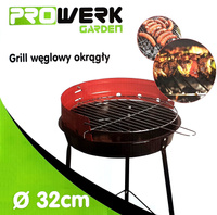 GRILL TURYSTYCZNY OGRODOWY REGULOWANY RUSZT 32cm