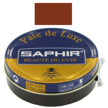 SAPHIR Pate de Luxe - Pasta do butów 50 ml JASNY BRĄZ 03