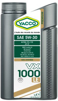 YACCO VX 1000 LE 5W30 Olej silnikowy 1L