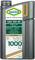 YACCO VX 1000 LL 5W40 Olej silnikowy 2L