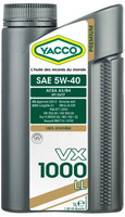 YACCO VX 1000 LL 5W40 Olej silnikowy 1L